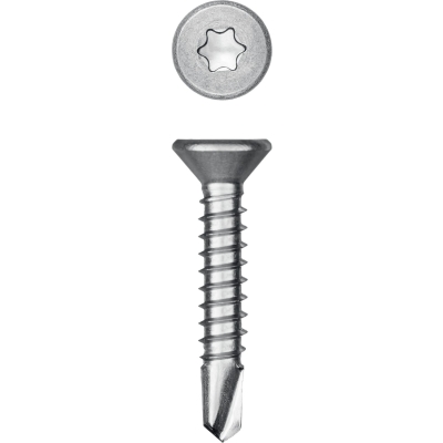 KRAFTOOL DS-C, 25 х 4.2 мм, А2, сверло, потайная головка, ТХ20, 400 шт, саморез нержавеющий (300932-42-025)