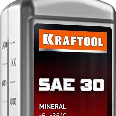 KRAFTOOL SAE 30, 1 л, минеральное масло для 4-тактных двигателей (41515-1)