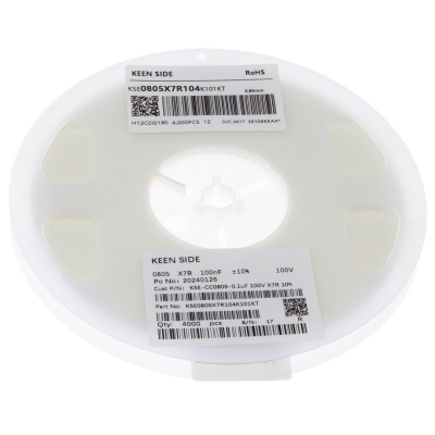 KSE-CC0805-0.1uF 100V X7R 10%