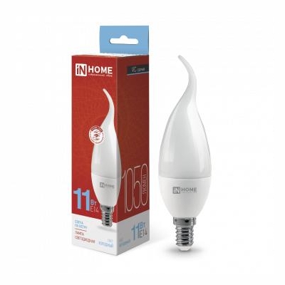 Лампа светодиодная LED-СВЕЧА НА ВЕТРУ-VC 11Вт свеча на ветру 6500К холод. бел. E14 1050лм 230В 4690612030494