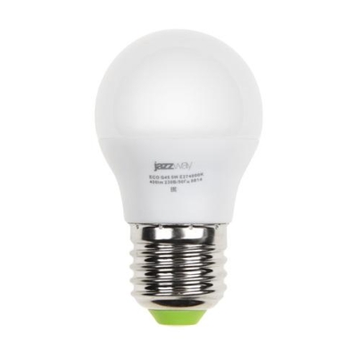 Лампа светодиодная PLED-ECO 5Вт G45 шар матовая 4000К нейтр. бел. E27 400лм 230В 50Гц 1036988A