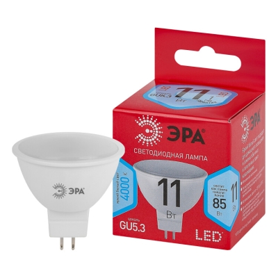Лампа светодиодная RED LINE LED MR16-11W-840-GU5.3 R 11Вт MR16 софит 4000К нейтр. бел. GU5.3 Б0052441