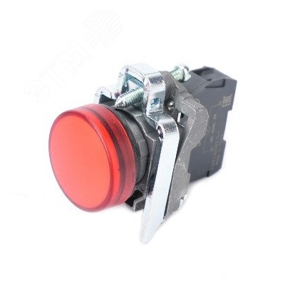 Лампа светосигнальная d22мм 230-240В AC красн. в сборе SE SB4BVM4