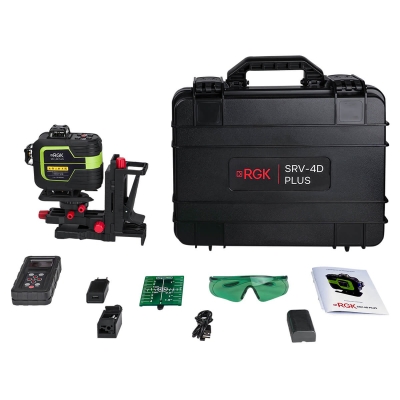 Лазерный уровень RGK SRV-4D PLUS с сервоприводом