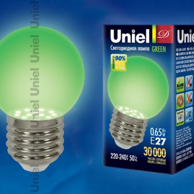 LED-G45-0,65W/GREEN/E27