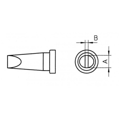 LT D LL soldering tip 4,6mm