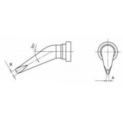 LT HX soldering tip 0,8mm