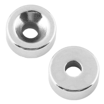 Магнит неодимовый диск 10х3мм с зенковкой 7х3.5мм (6шт/уп)