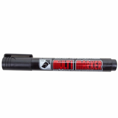Маркер перманентный Multi Marker Chisel 5мм, черный, скошенный Crown(кр.12шт) [08-8801]