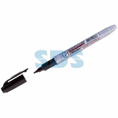 Маркер перманентный Multi Marker Super Slim 1мм, черный, пулевидный Crown(кр.12шт) [08-8001]