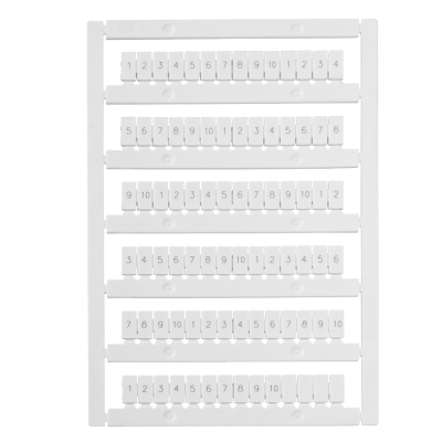 Маркировка для лазерной печати "1-10" OptiClip MC5/H/1-10 (10шт) 332722