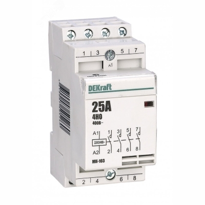 Модульный контактор 4НО 20А 230В МК-103 C2 18060DEK