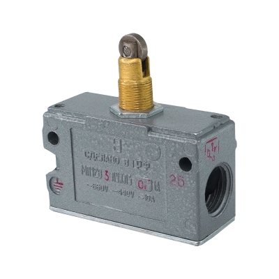 МП 1203 УХЛ3 исп.01, IP40, толкатель с продольным расположением ролика, комбинированный, винт