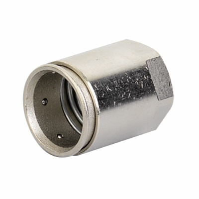 Муфта труба-коробка д.40мм, IP66/IP67, М40х1,5, внутренняя резьба, никелированная латунь 6112-A40