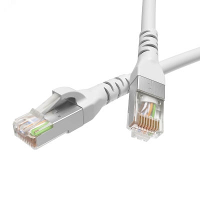 Патч-корд экранированный CAT5E F/UTP 4х2, LSZH, белый, 10.0м RN5EFU4500WH