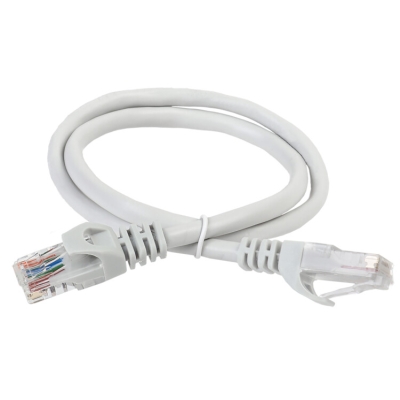 Патч-корд кат.5E UTP 0.5м сер. PC01-C5EU-05M