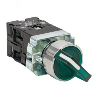 Переключатель BD33 3P c зеленой подсветкой 230В NO PROxima xb2-bk33-g-230