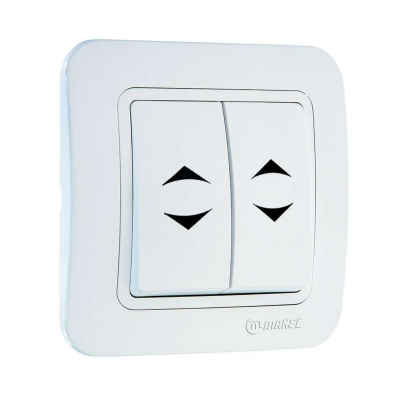 Переключатель проходной 2-кл. 1п 1мод. СП Lillium 10А IP20 бел./бел. 70026