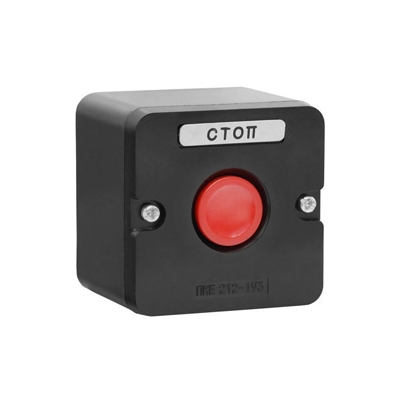ПКЕ 222-1 У2, 10А, 660В, 1 элемент, красный цилиндр, накладной, IP54 (ЭТ)