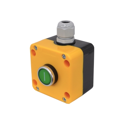 ПКУ22-1021-65У1, 1 зелёный цилиндр "I" (НО), IP65 (ЭТ)