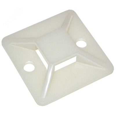 Площадка самокл. 25х25 под хомуты бел. (уп.100шт) UHP30-25-100