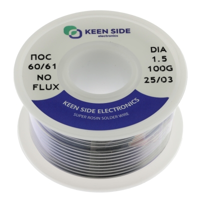 Припой Sn60/Pb40-d1.5-100g ПОС 60/61