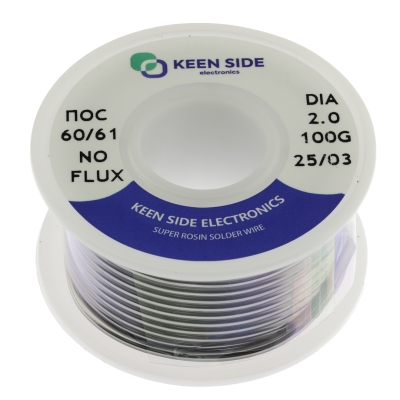 Припой Sn60/Pb40-d2.0-100g ПОС 60/61