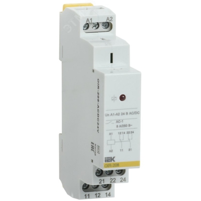Промежут. реле.OIR 2 конт (8А). 24 В AC/DC OIR-208-ACDC24V