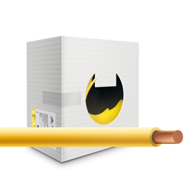 Провод монтажный cabH05Z1-K-1x0.5-b200-yel