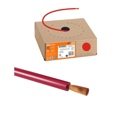 Провод ПуГВнг(А)-LS 1х0,75 ГОСТ в коробке (200м), красный SQ0124-1465