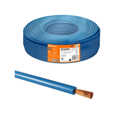 Провод ПуГВнг(А)-LS 1х10,0 ГОСТ (200м), синий SQ0124-0798