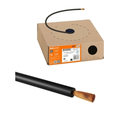 Провод ПуГВнг(А)-LS 1х1,0 ГОСТ в коробке (150м), черный SQ0124-1488