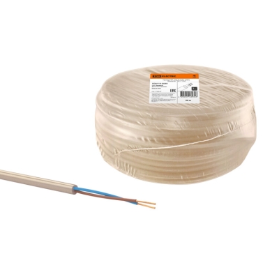 Провод ПВС 2х0,75 ГОСТ (50м), бежевый "ЭКО" SQ0119-0049