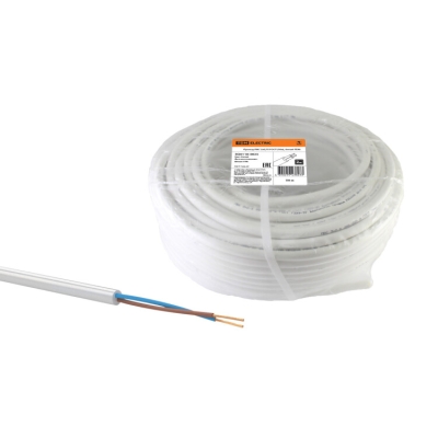Провод ПВС 2х0,75 ГОСТ (50м), белый SQ0118-0025