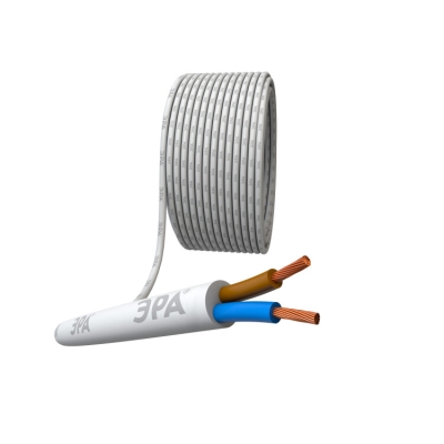 Провод ПВС 2х0,75 мм 20м белый Б0058807