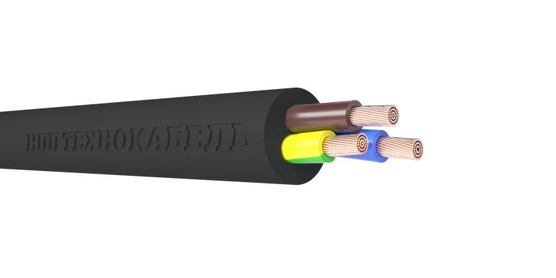Провод ПВС 3х1.5 (2х1.5+1х1.5) 380В Ч (бухта) (м) 00-00148759