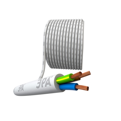 Провод ПВС 3х1,5 мм 100м белый Б0058829