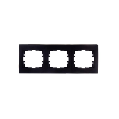 Рамка 3-м Karina горизонт. черн. бархат 707-4200-148