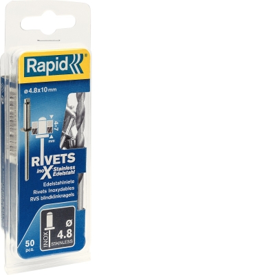 RAPID 4.8 х 10 мм, 50 шт, нержавеющая заклепка (5000396)