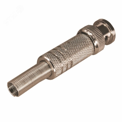 Разъем BNC штекер под винт с пружиной металл 05-3073
