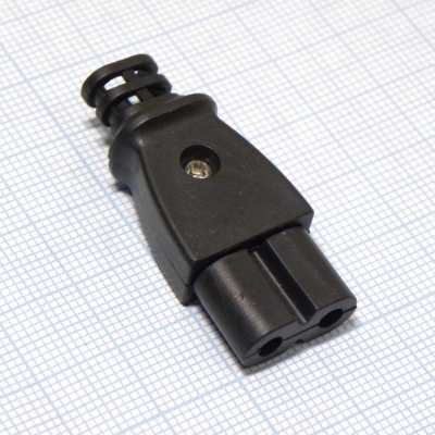 Разъем питания AC-047 "8" гн. на каб.