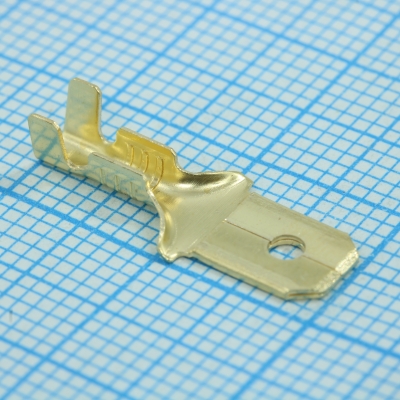 Разъем плоский неизолированный (папа) РП-П 2.5-(6.3)