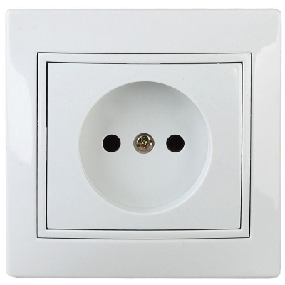 Розетка 1-м СП Plano 1-201-01 16А IP20 250В 2P бел. Б0053859