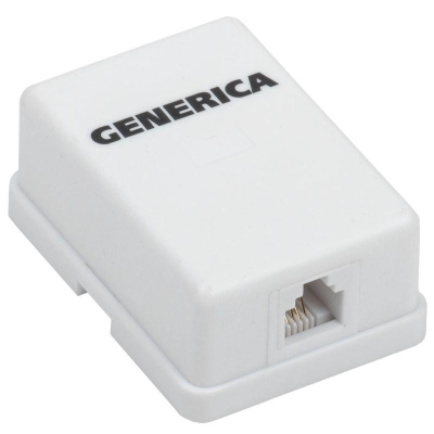 Розетка компьютерная 1-м ОП RJ12 кат.3 UTP CS2-3C03U-12-G