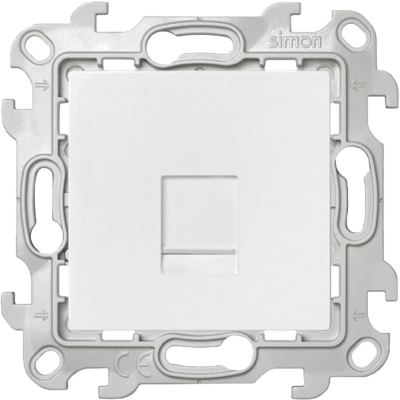 Розетка компьютерная СП 24 RJ45 кат.5E UTP IP20 механизм бел. 2410598-030