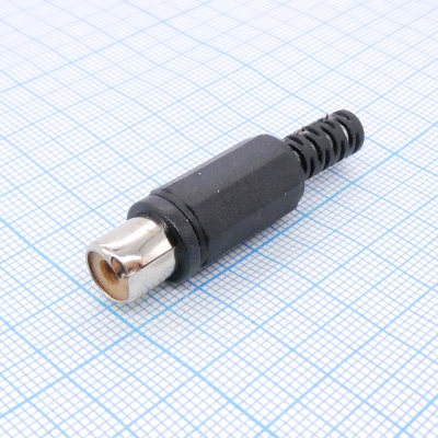 RP-406 гнездо каб. RCA черн.
