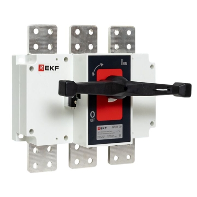 Рубильник-выключатель 1250A 3P c рукояткой управления для прямой установки PowerSwitch PROxima psds-1250-3