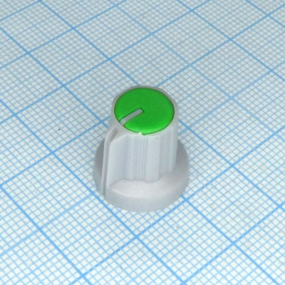Ручка RR4836 серо-зелён. насечка, d=6mm