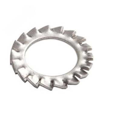 Шайба стопорная с наруж. зубцами М4 DIN 6798 INOX EKF shst4-INOX