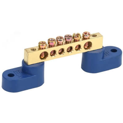 Шина нулевая ШНИ-6х9-6 У2-С на двух угловых изоляторах YNN10-69-6C2-K07